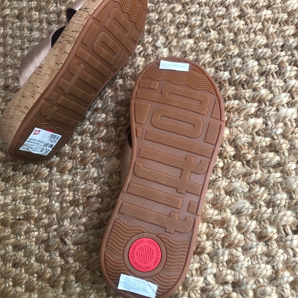 New: Fitflop F Mode FT8-323 in Rose Gold with Cork. Size 8 - Picture 13 of 15